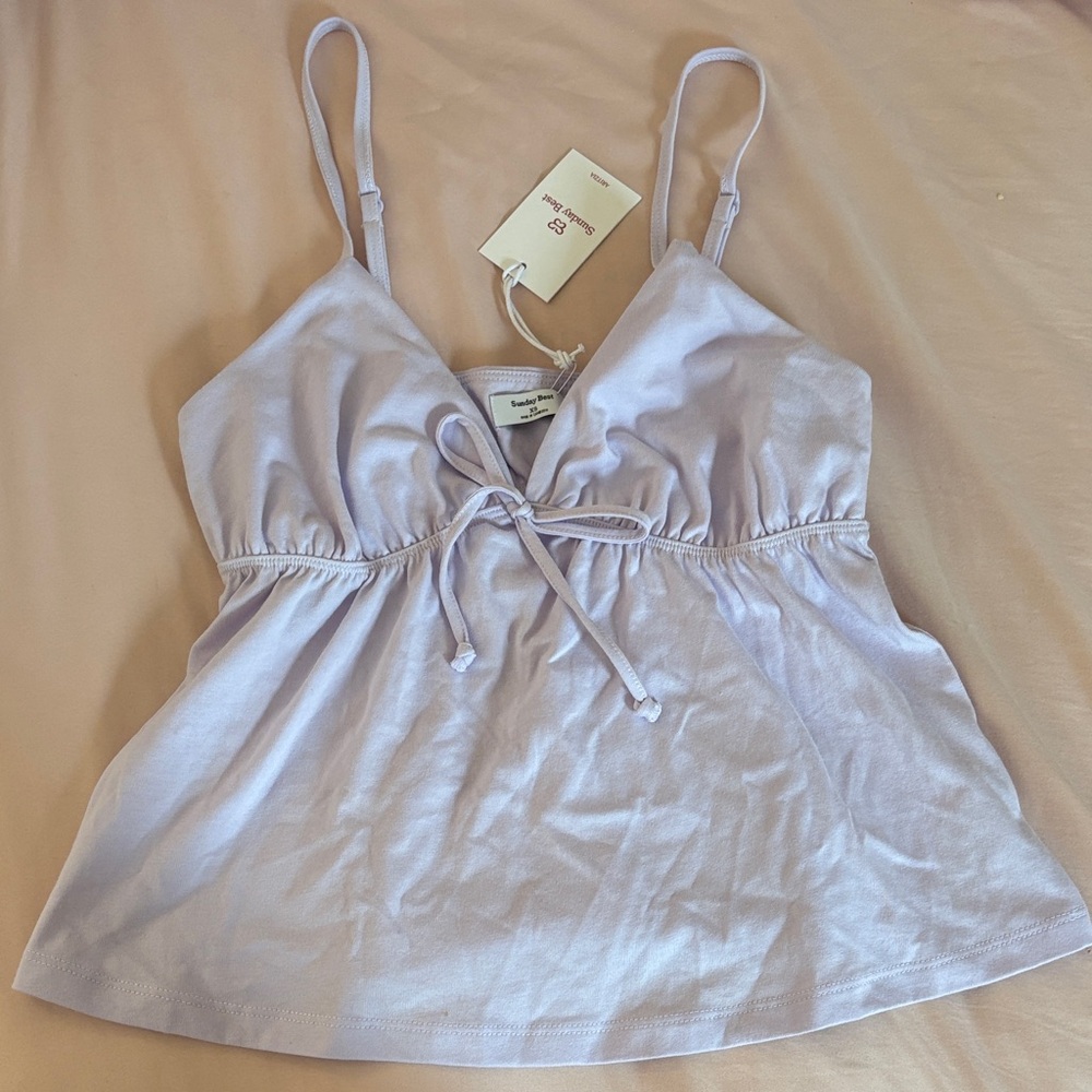aritzia sunday best lavender camisole